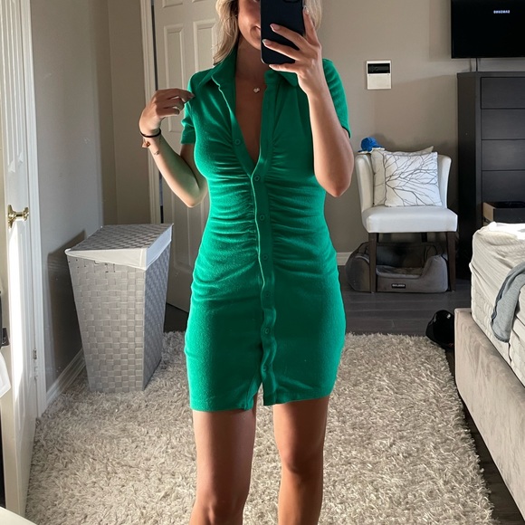 WhiteFox Green Mini Dress - Picture 1 of 7